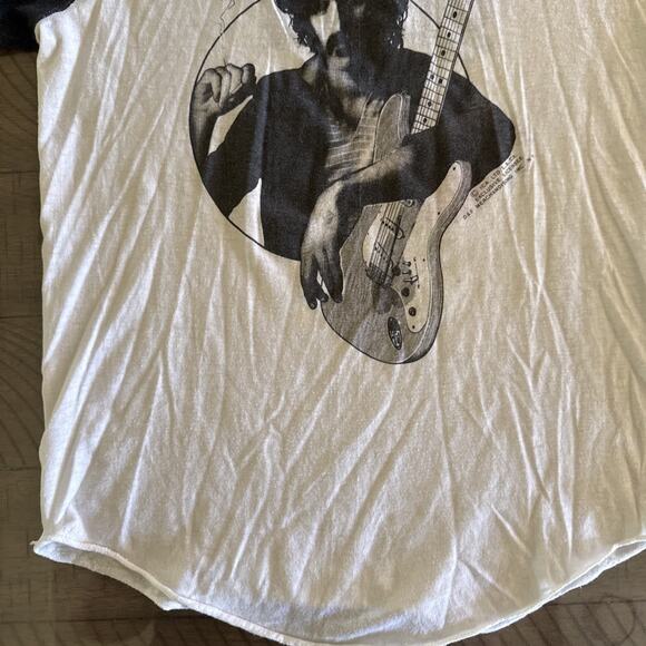 Vintage 70s Frank Zappa Smoking Raglan T Shirt Guitar Barking Pumpkin Records L - Picture 3 of 14